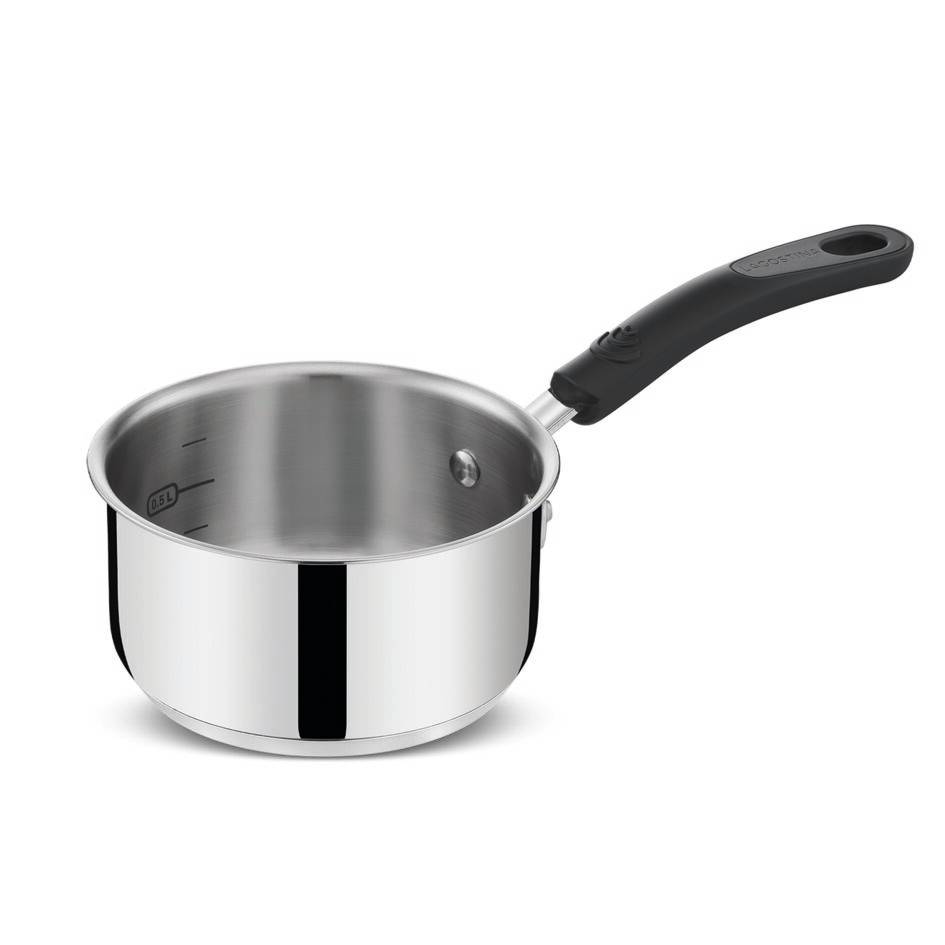 Pratica, acciaio inox, induzione e gas, Casseruola fonda manico lungo, cm 16