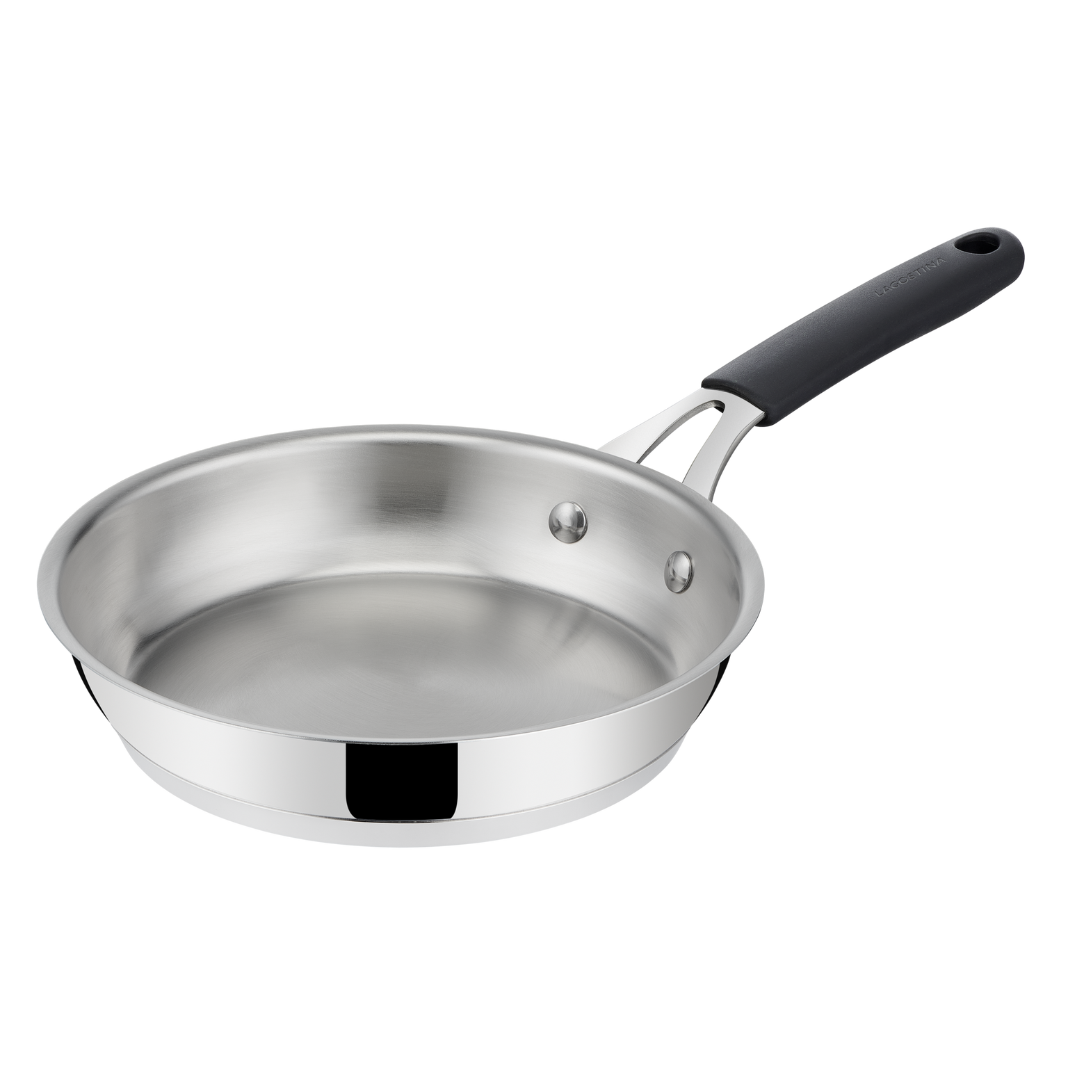 Tempra, acciaio inox, induzione e gas, Padella, cm 24