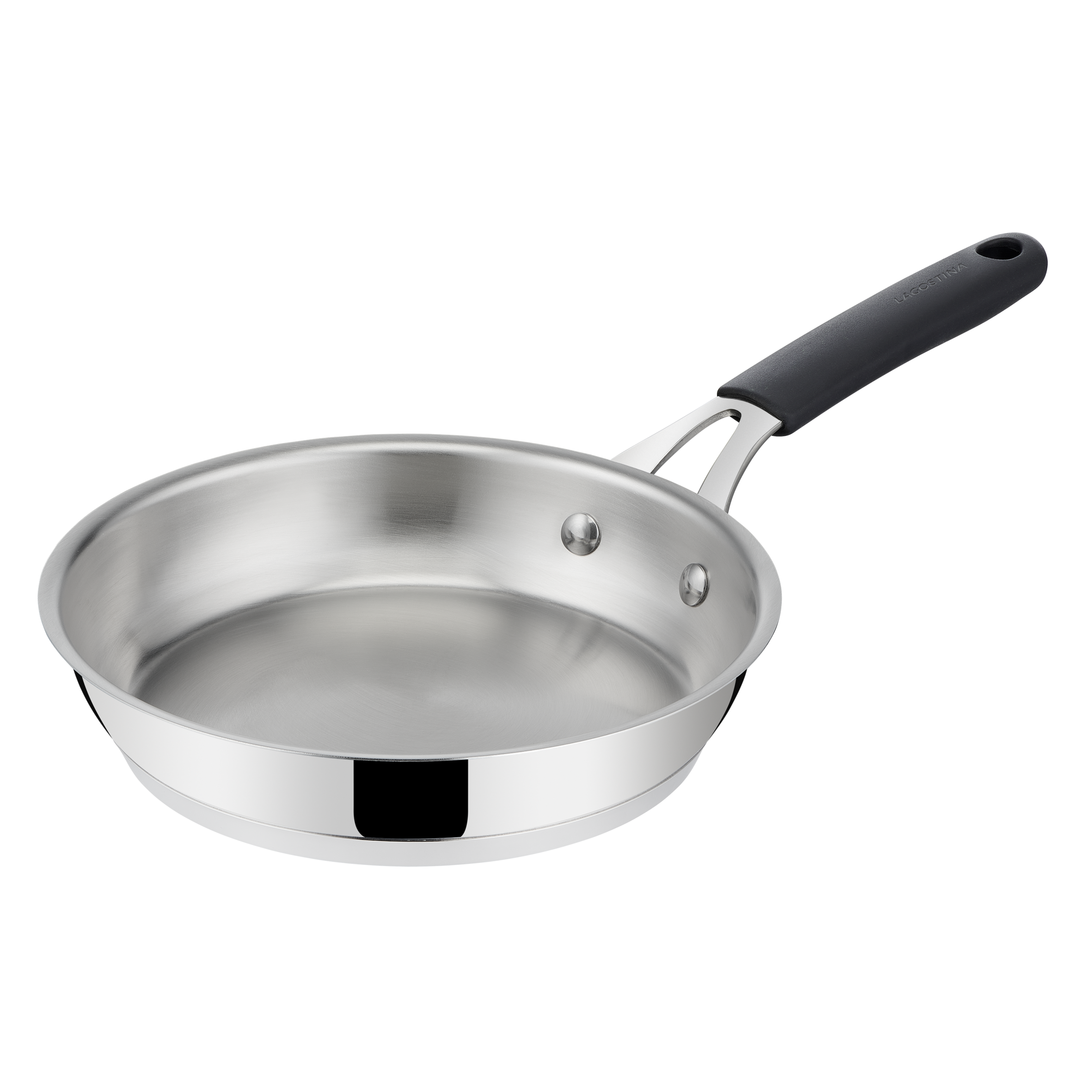 Tempra, acciaio inox, induzione e gas, Padella, cm 24