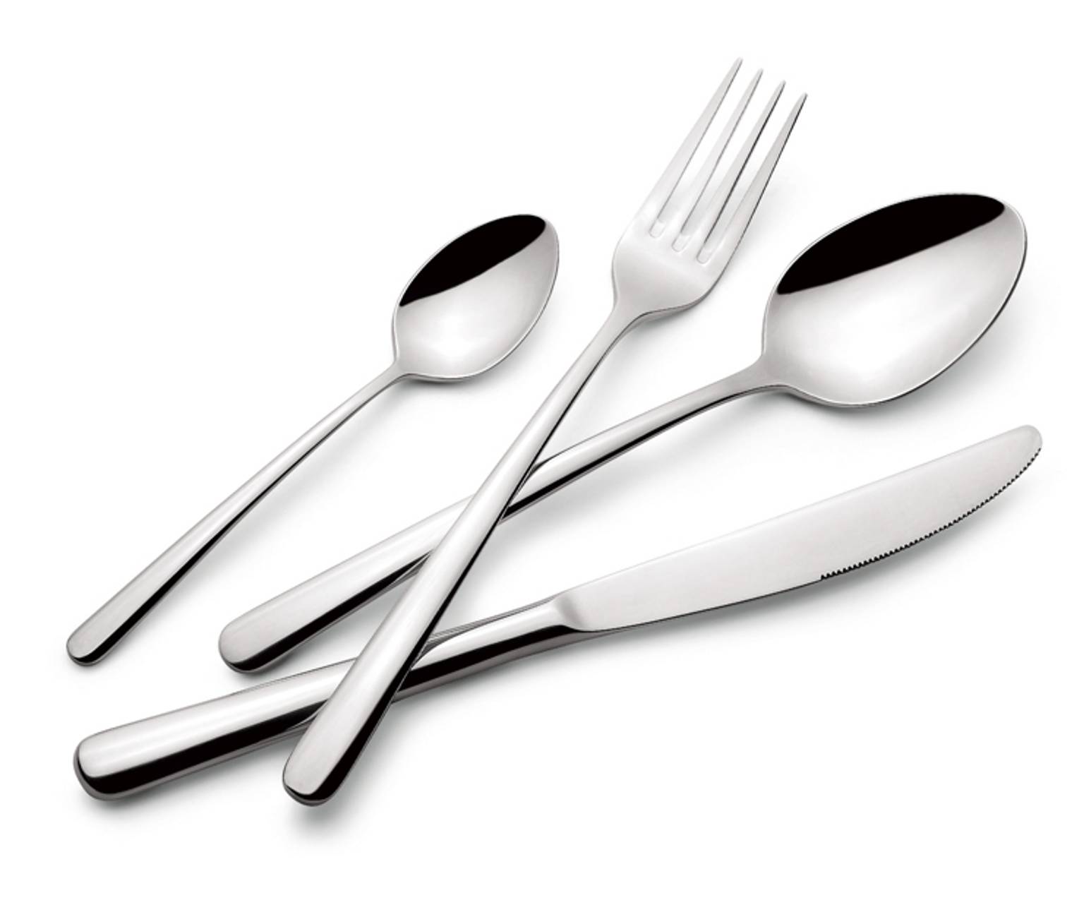 Ambra, Servizio posate, Acciaio inox , Per 6 persone, 24 pz