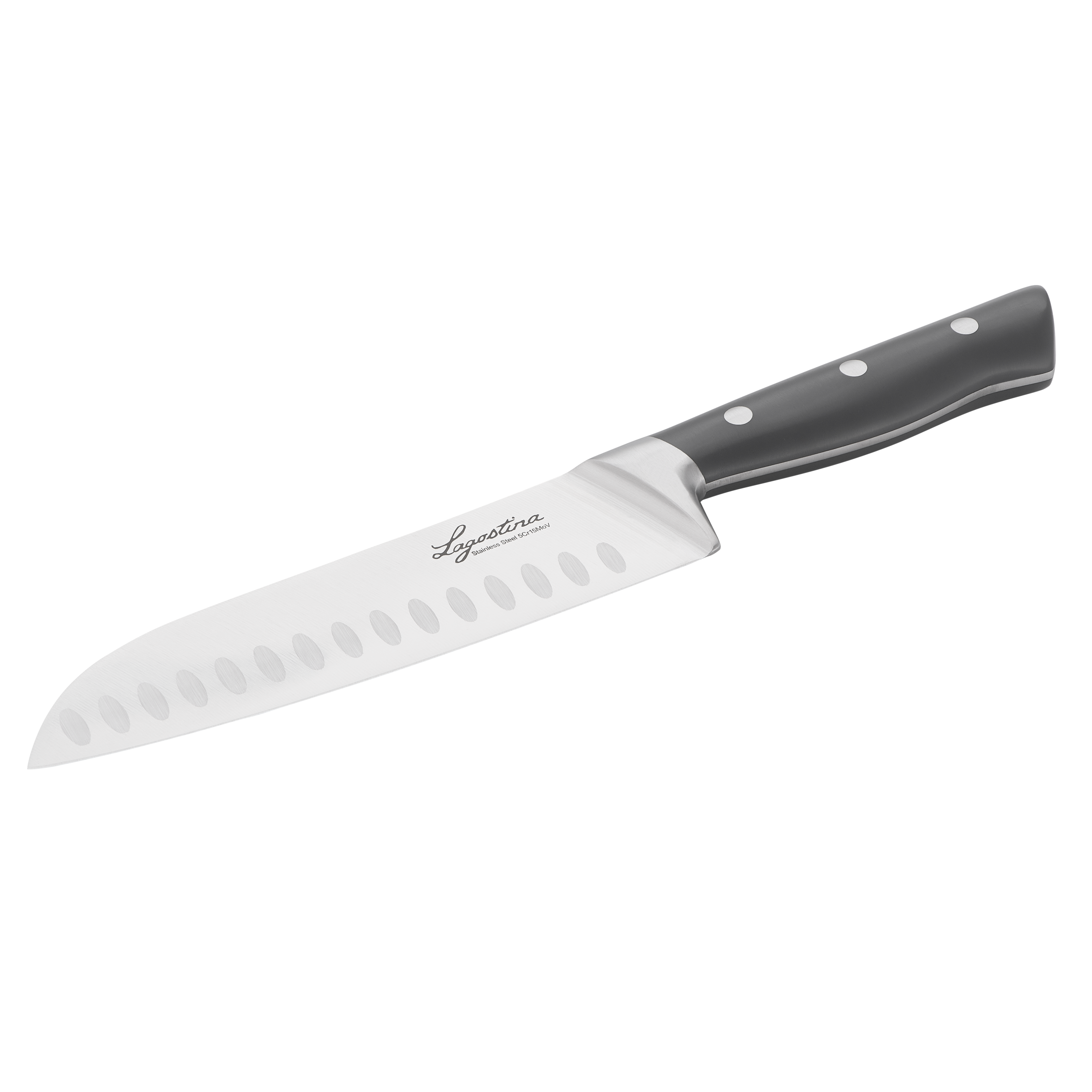 Virtuoso, Coltello santoku, Lama in Acciaio Inox, 18 cm