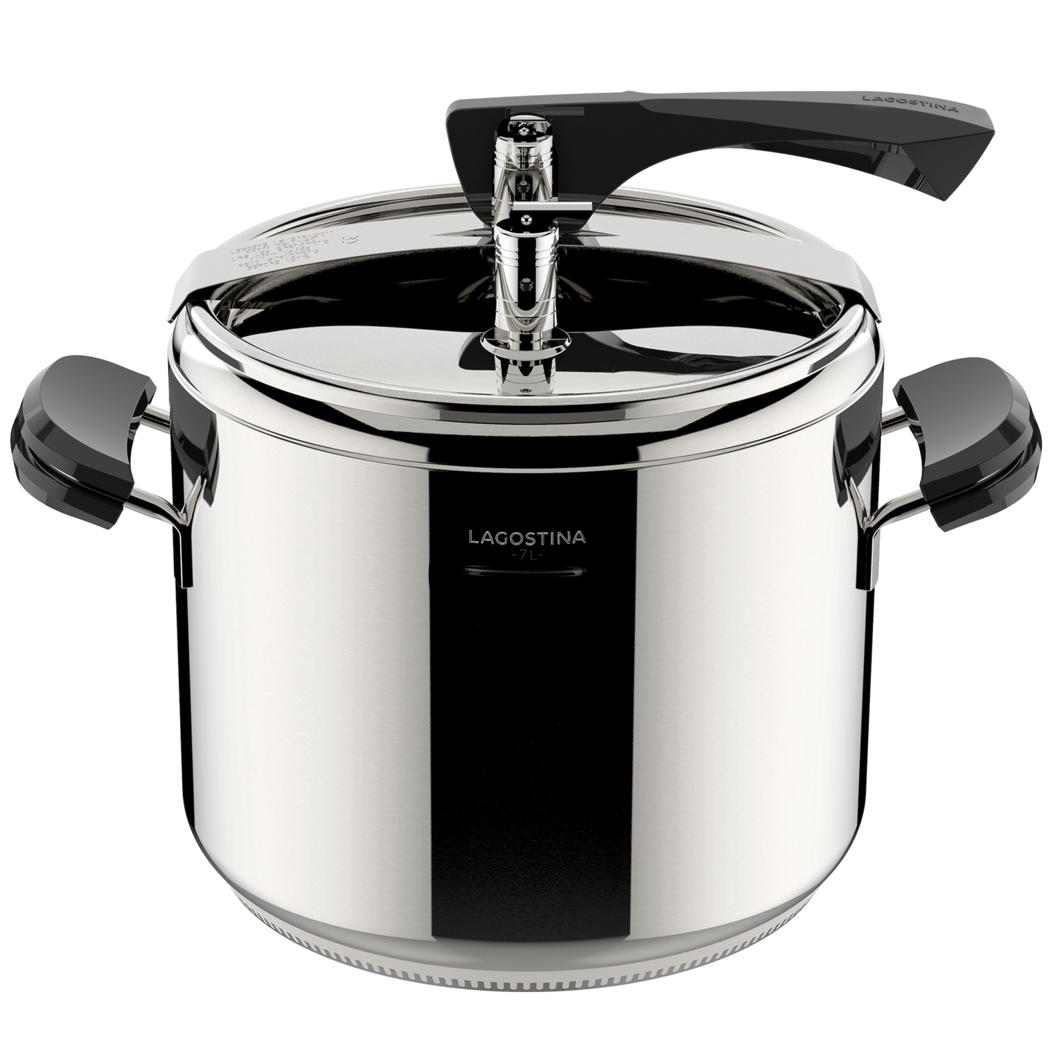 La Classica Lagofusion®, Pentola a pressione, Acciaio inox, induzione e gas, accessori inclusi, cm 22 L.7