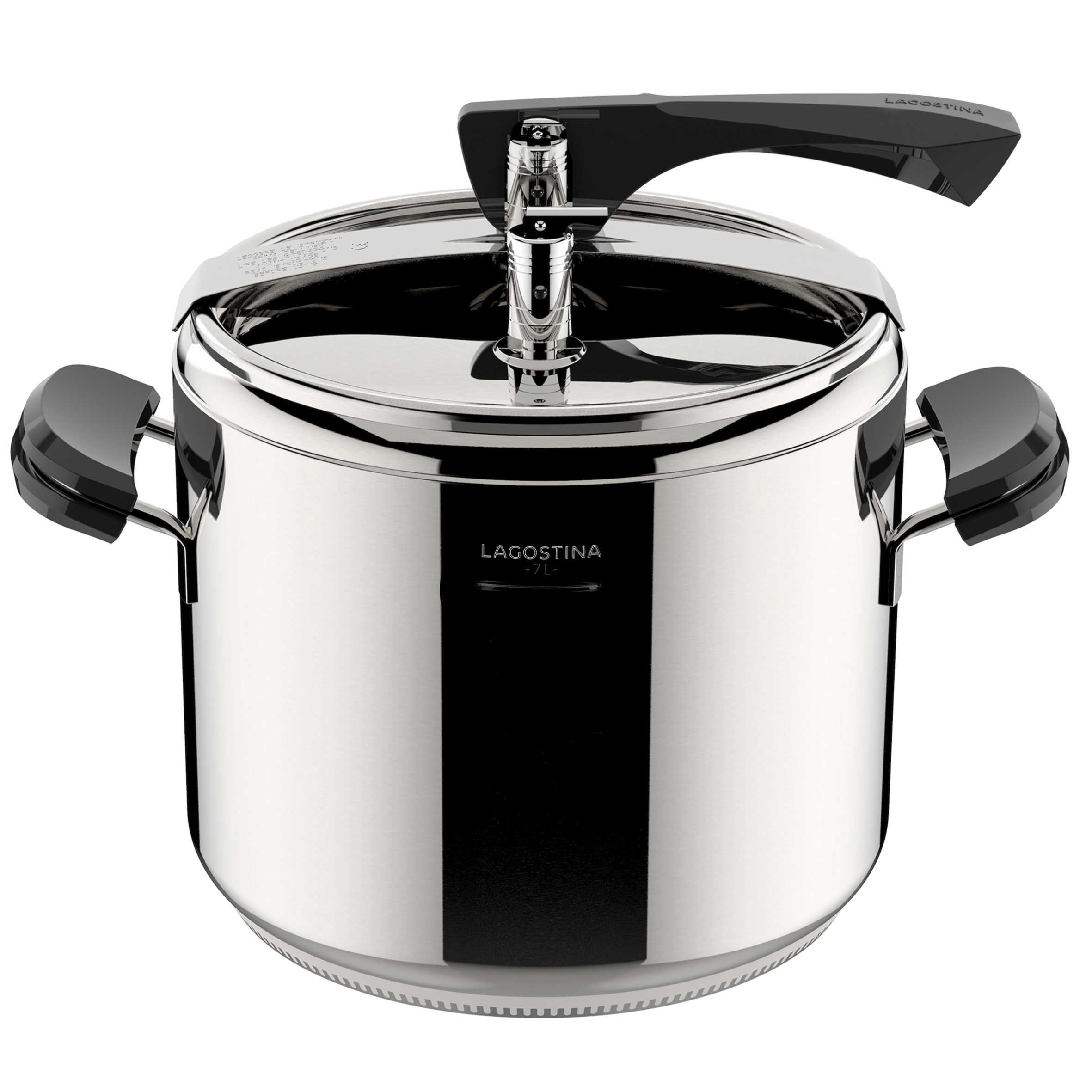 La Classica Lagofusion®, Pentola a pressione,  Acciaio inox, induzione e gas, accessori inclusi, cm 22 L.7