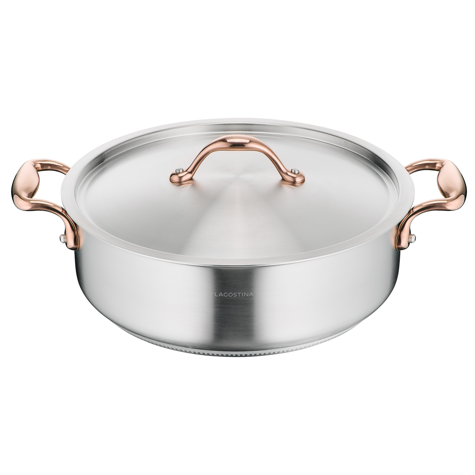 Accademia Limited Edition, acciaio inox 3 ply, induzione e gas, Casseruola bassa con coperchio, 26 cm