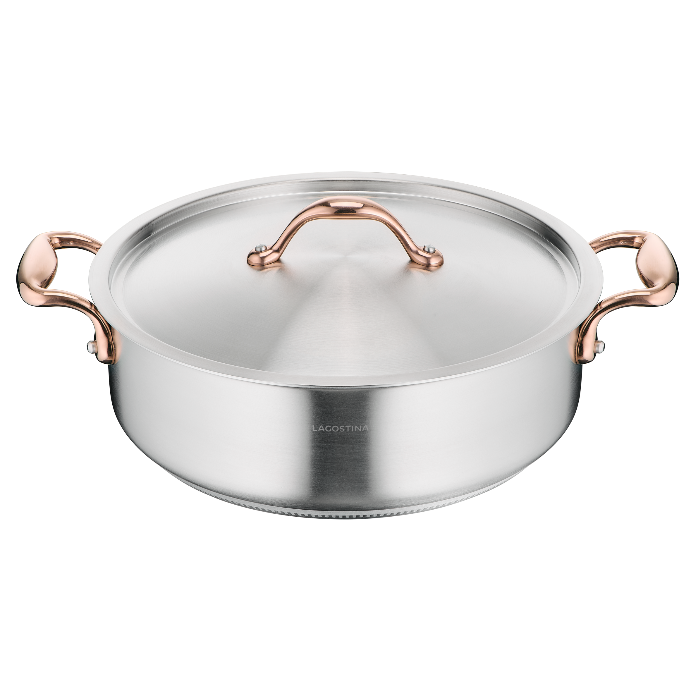 Accademia Limited Edition, acciaio inox 3 ply, induzione e gas, Casseruola bassa con coperchio, 26 cm