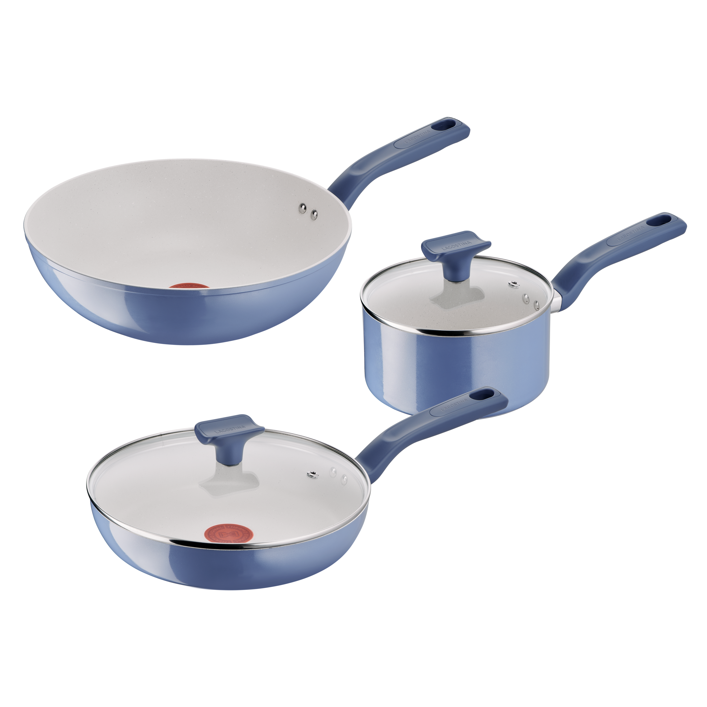 Nettuno, Set padelle, Antiaderente, induzione e gas, 5 pz