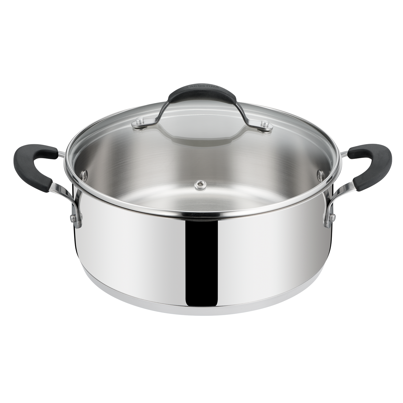 Tempra, acciaio inox, induzione e gas, Casseruola bassa, cm 26