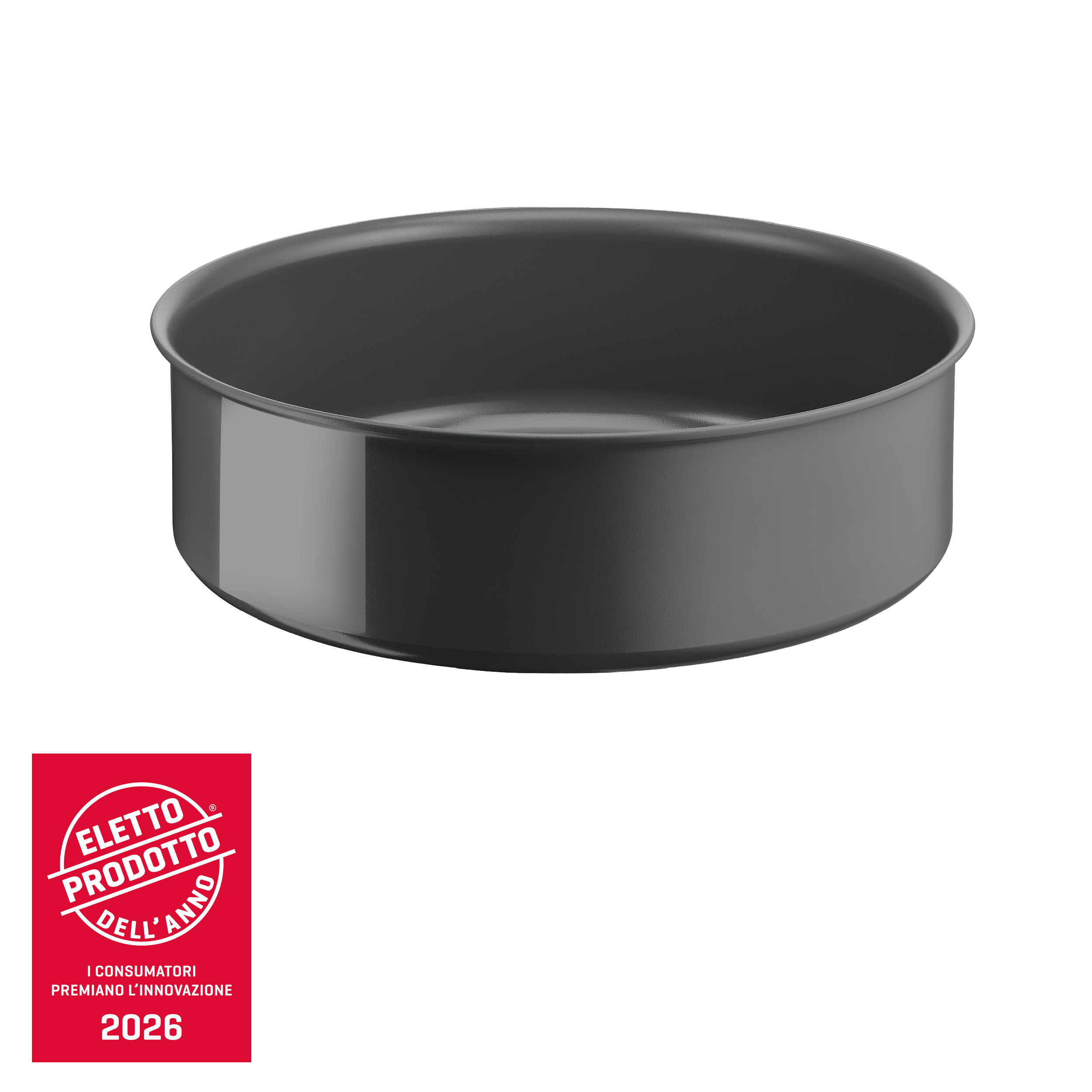Ingenio Vivissima, Tegame, Antiaderente Ceram, Manico rimovibile, induzione gas, 24 cm