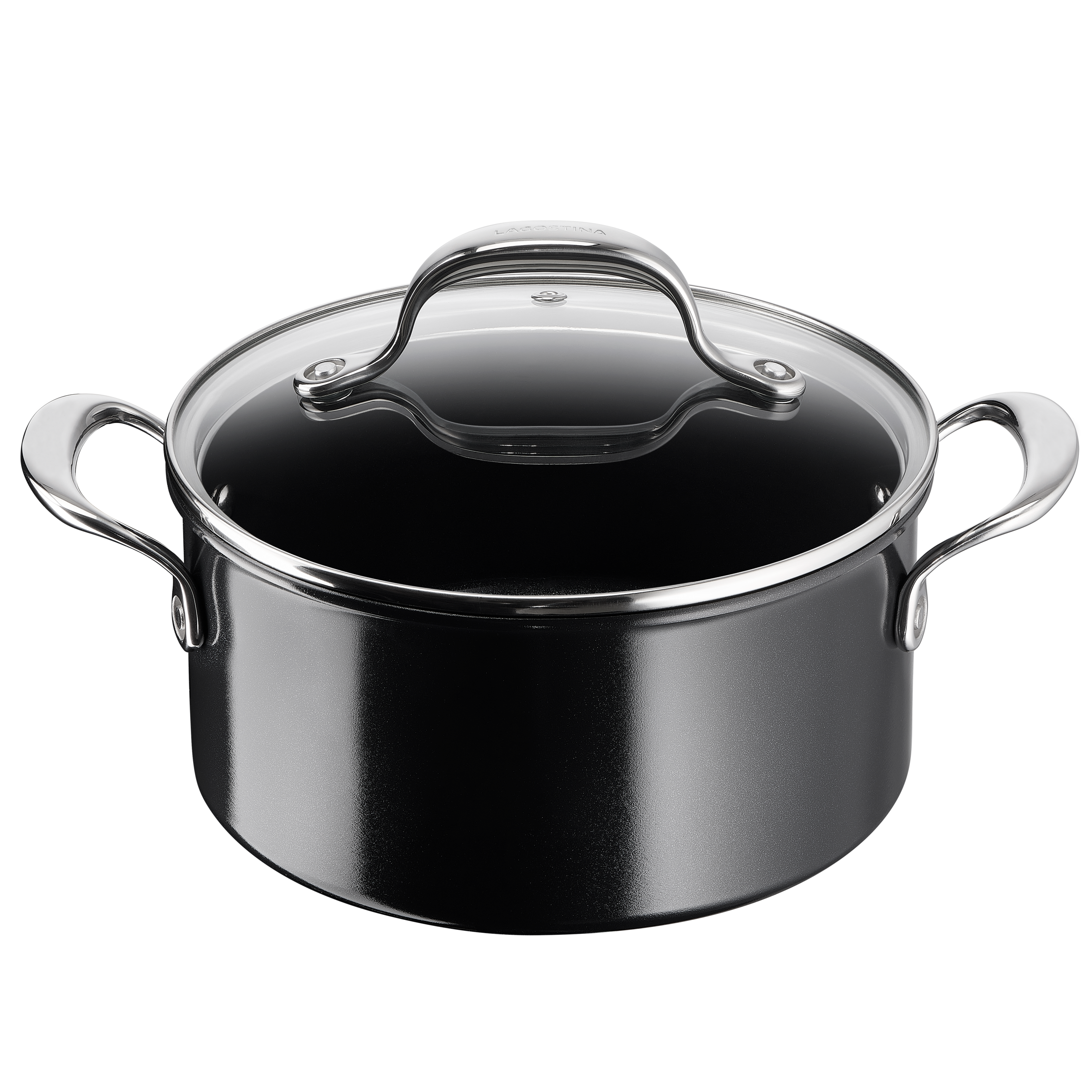 Desideria, Casseruola fonda con coperchio, Ceramica antiaderente, induzione e gas, 20 cm