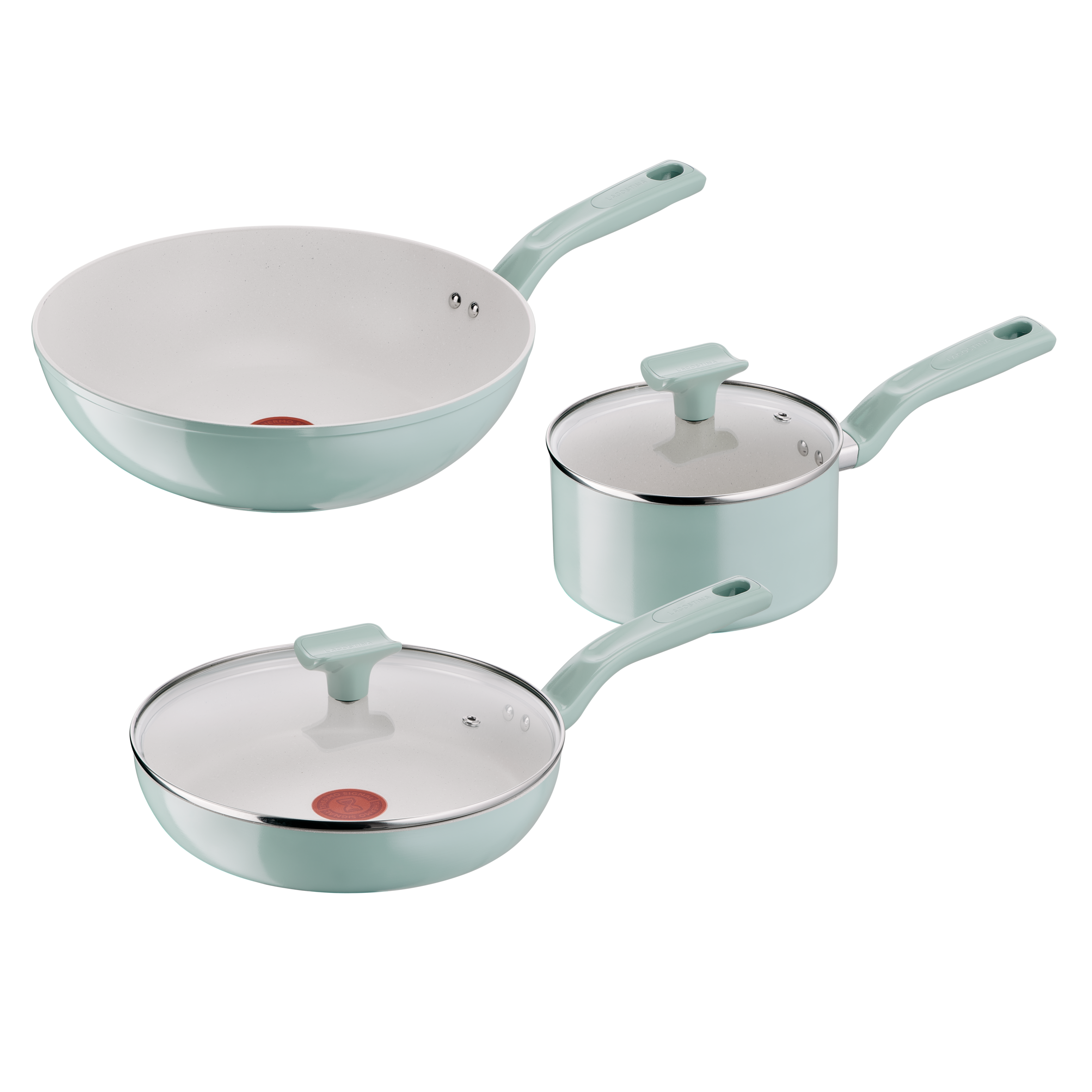 Salvia, Set padelle, Antiaderente, induzione e gas, 5 pz