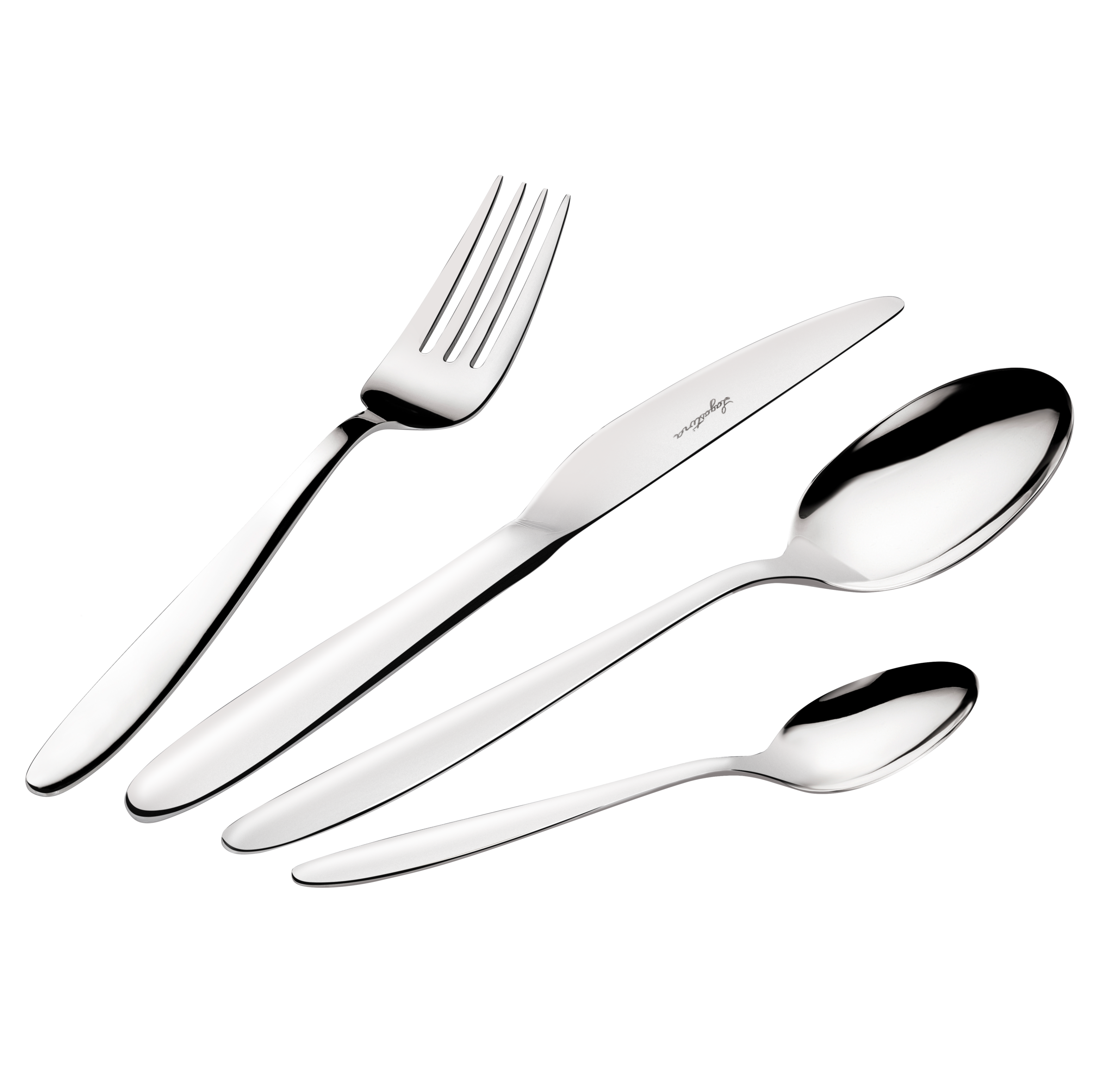 Lavinia, Set posate posto tavola, Acciaio inox, 4 pz