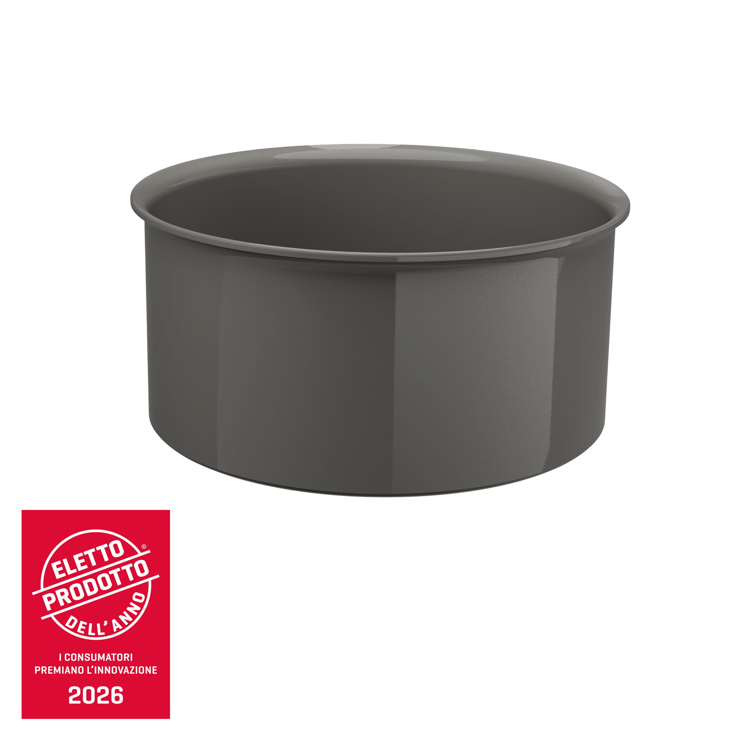 Ingenio Vivissima, Casseruola, Antiaderente Ceram, Manico rimovibile, induzione gas, 18 cm